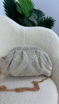 Bolso beige bordado