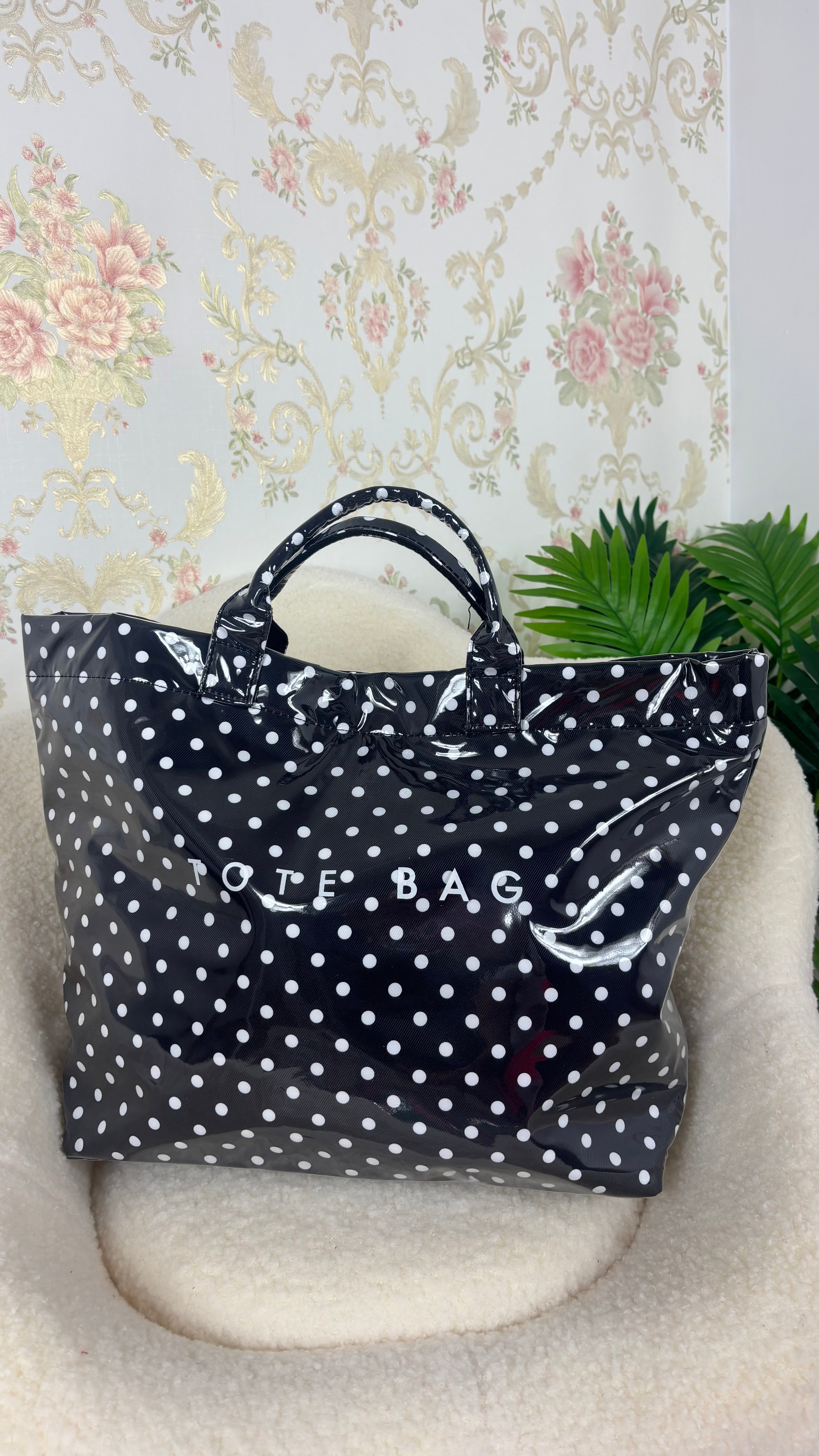 Bolso tote lunares