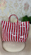 Bolso tote rojo