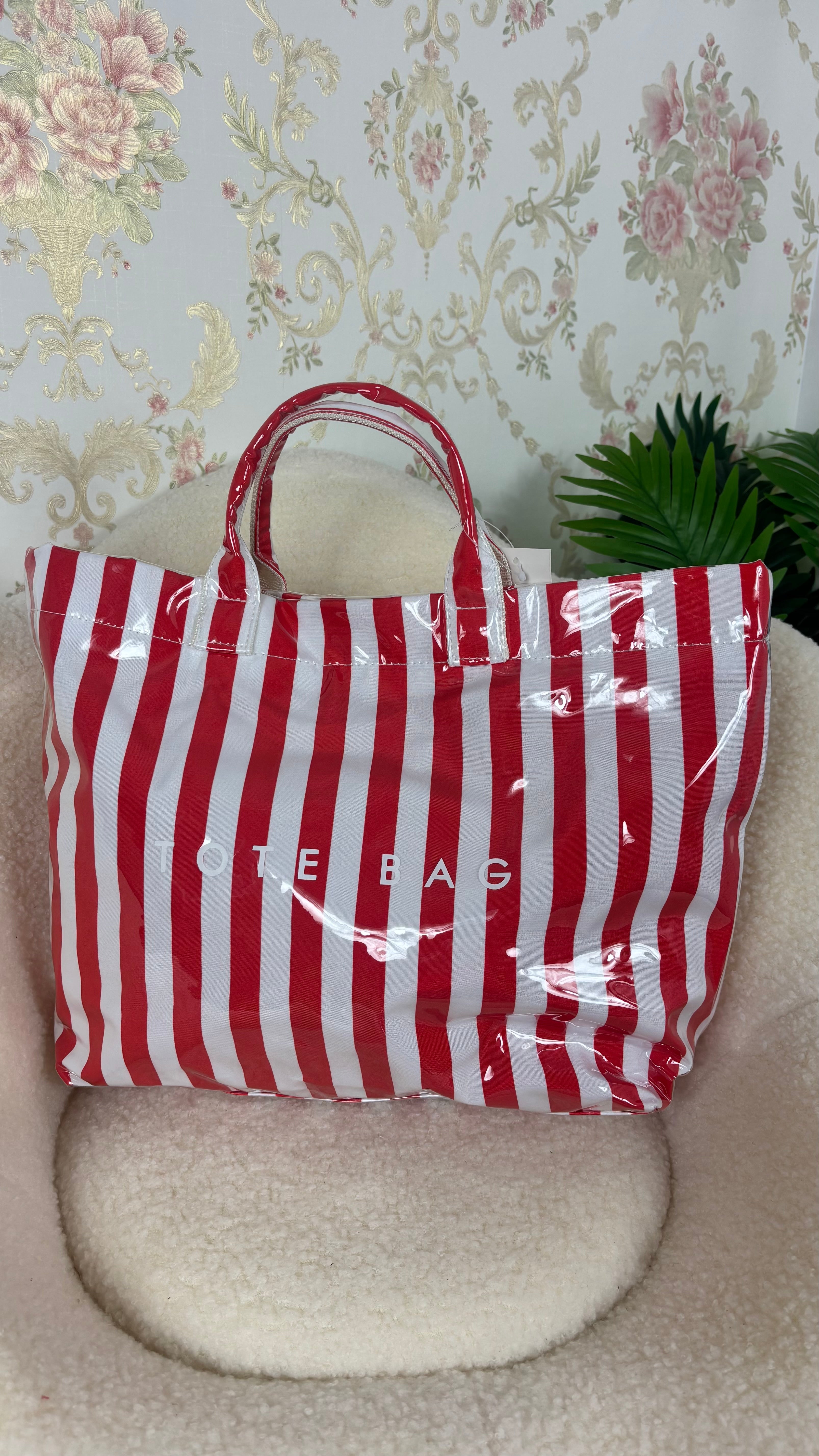 Bolso tote rojo