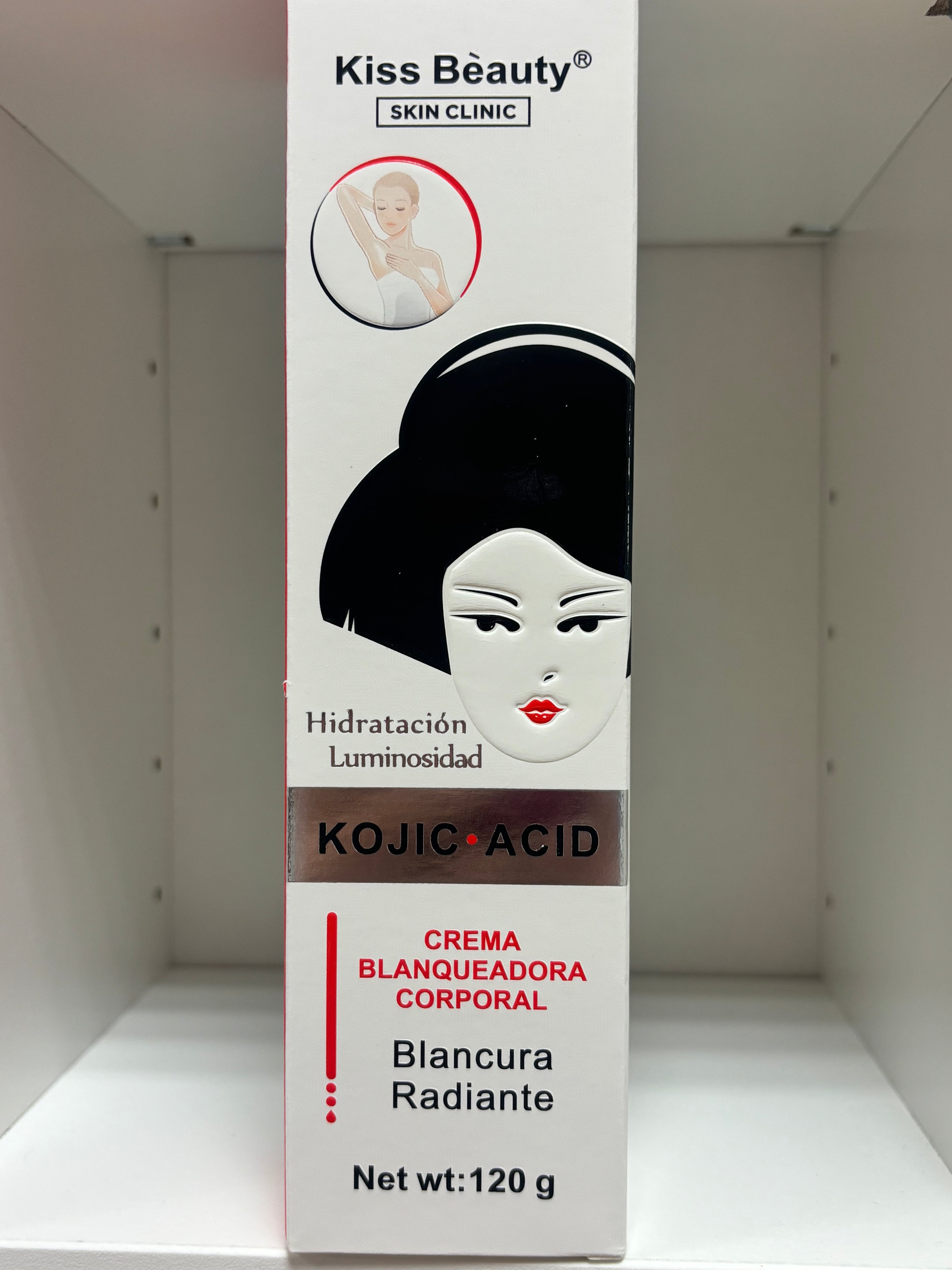 Crema blanqueadora corporal koreana