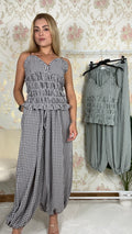 Conjunto top vichy