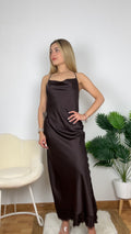 Vestido lencero satinado