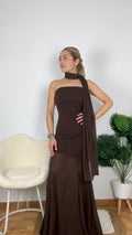 Vestido marrón