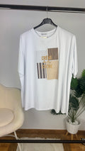 Camiseta grande cream