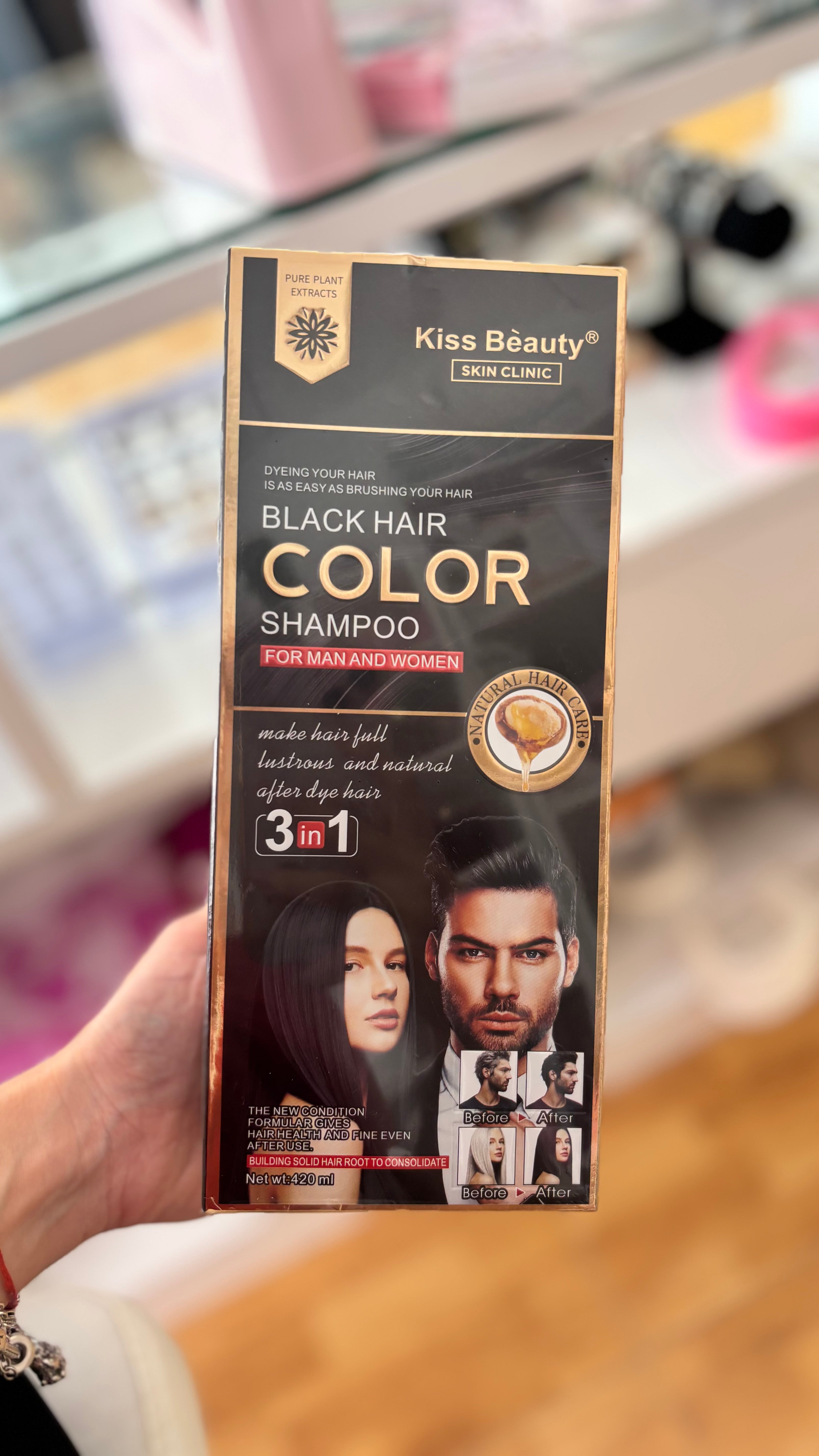 Champú tinte negro