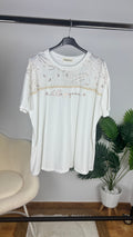 Camiseta grande lentejuelas
