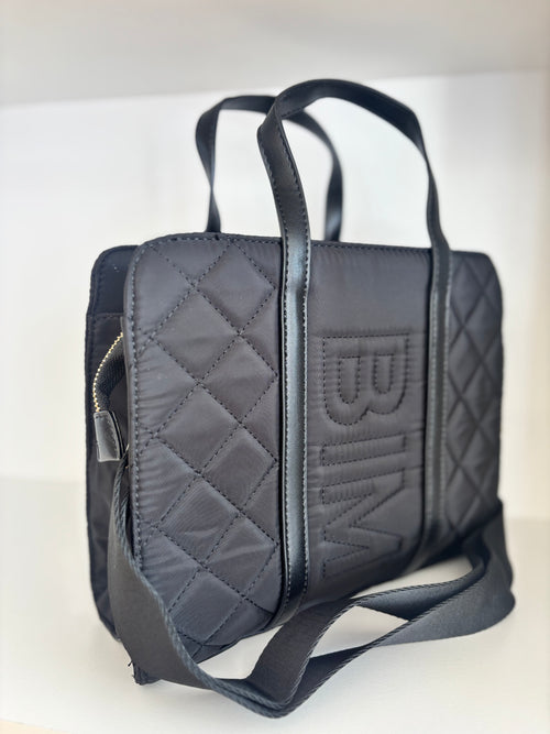Bolso cuadrado bim negro