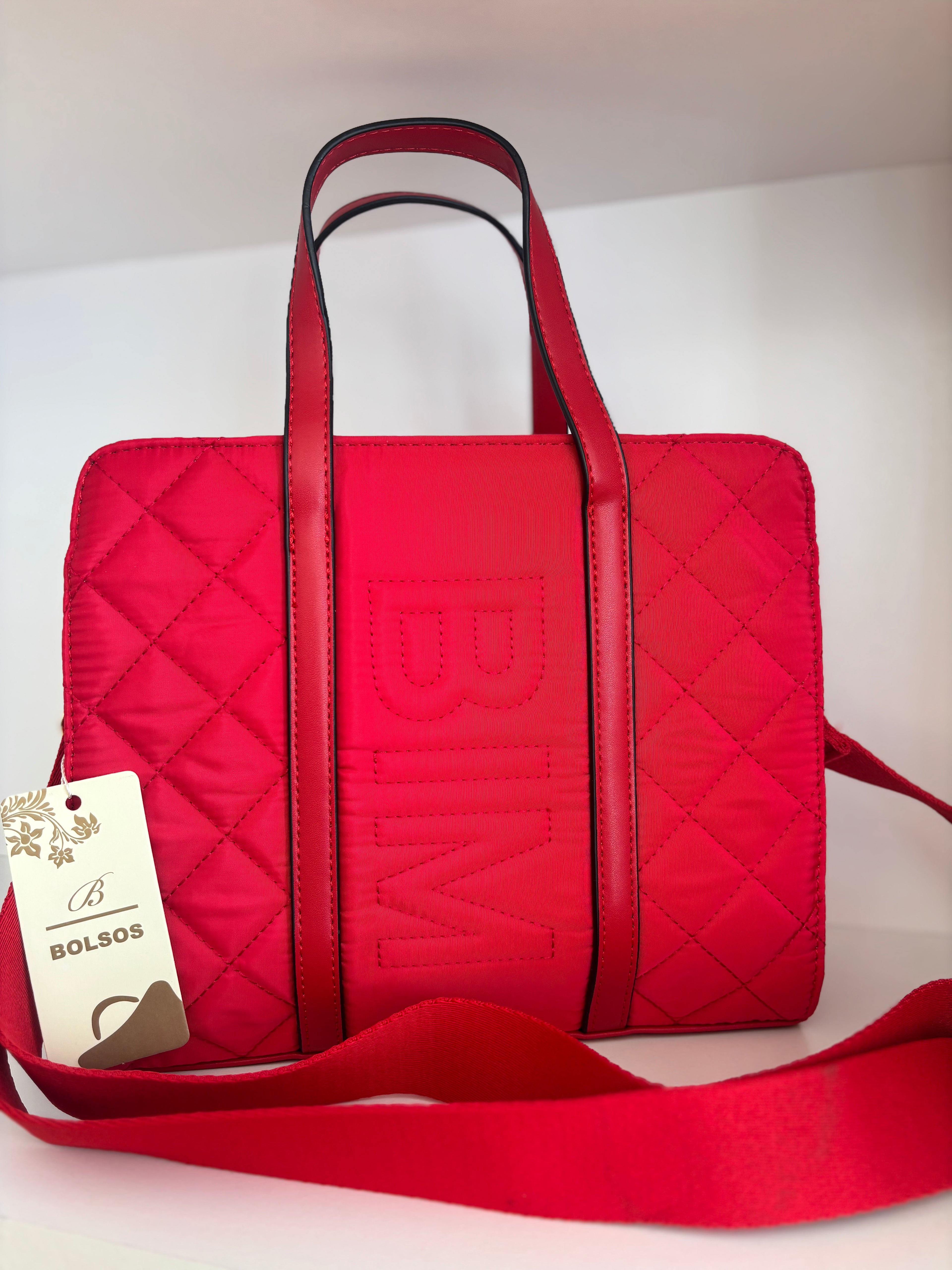 Bolso cuadrado bim rojo