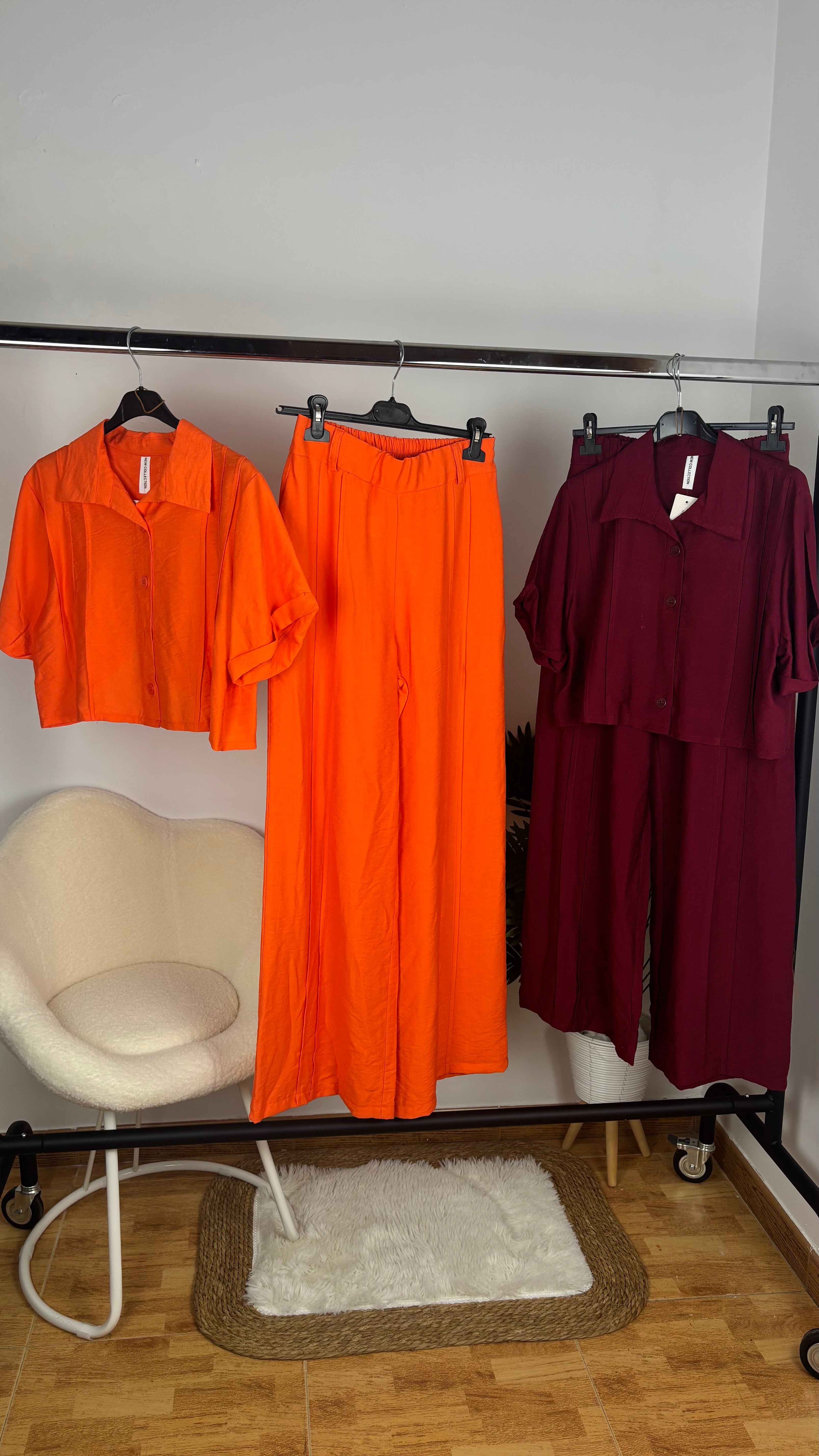 Conjunto lino abierto