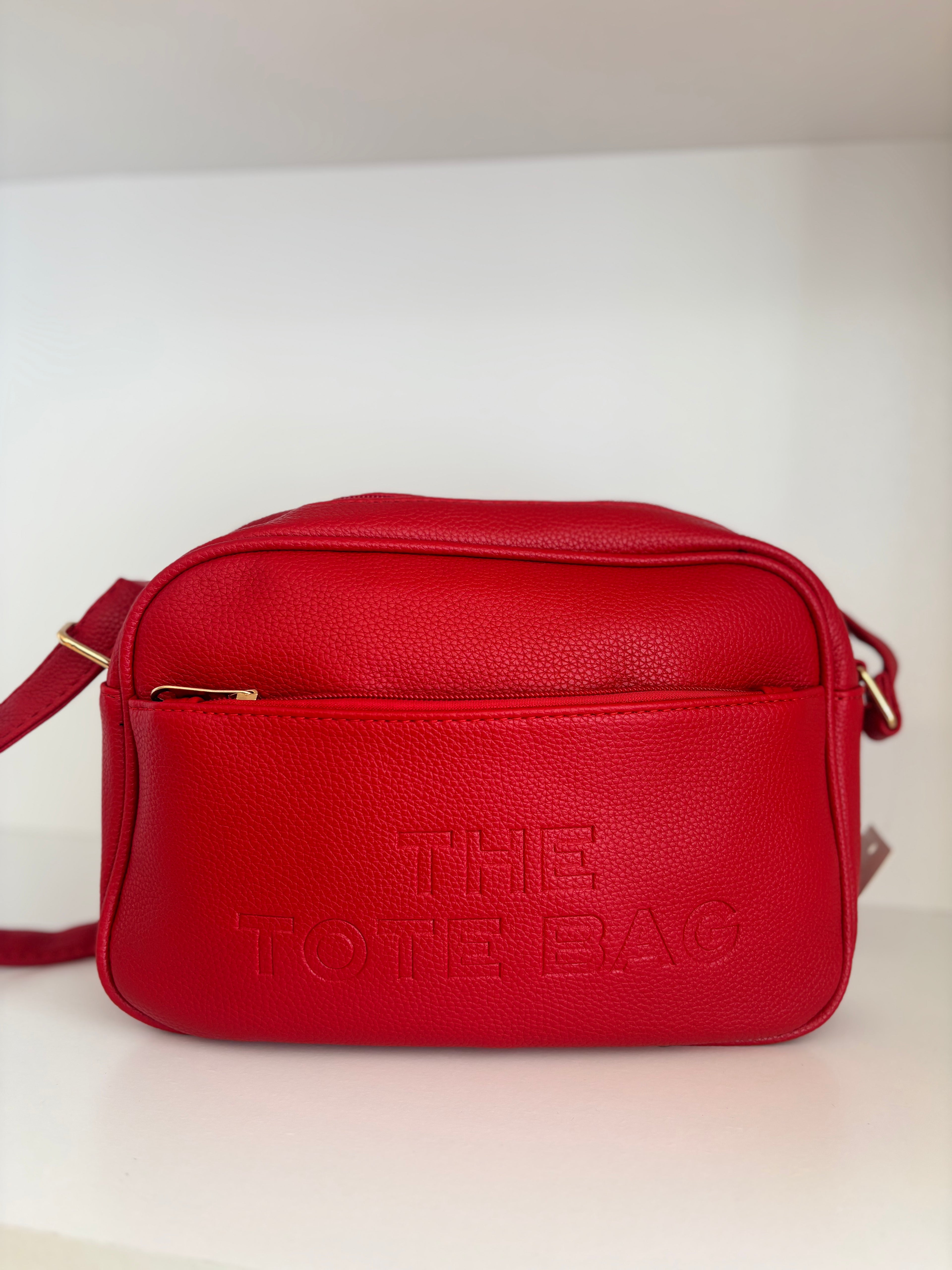 Bolso tote bag rojo