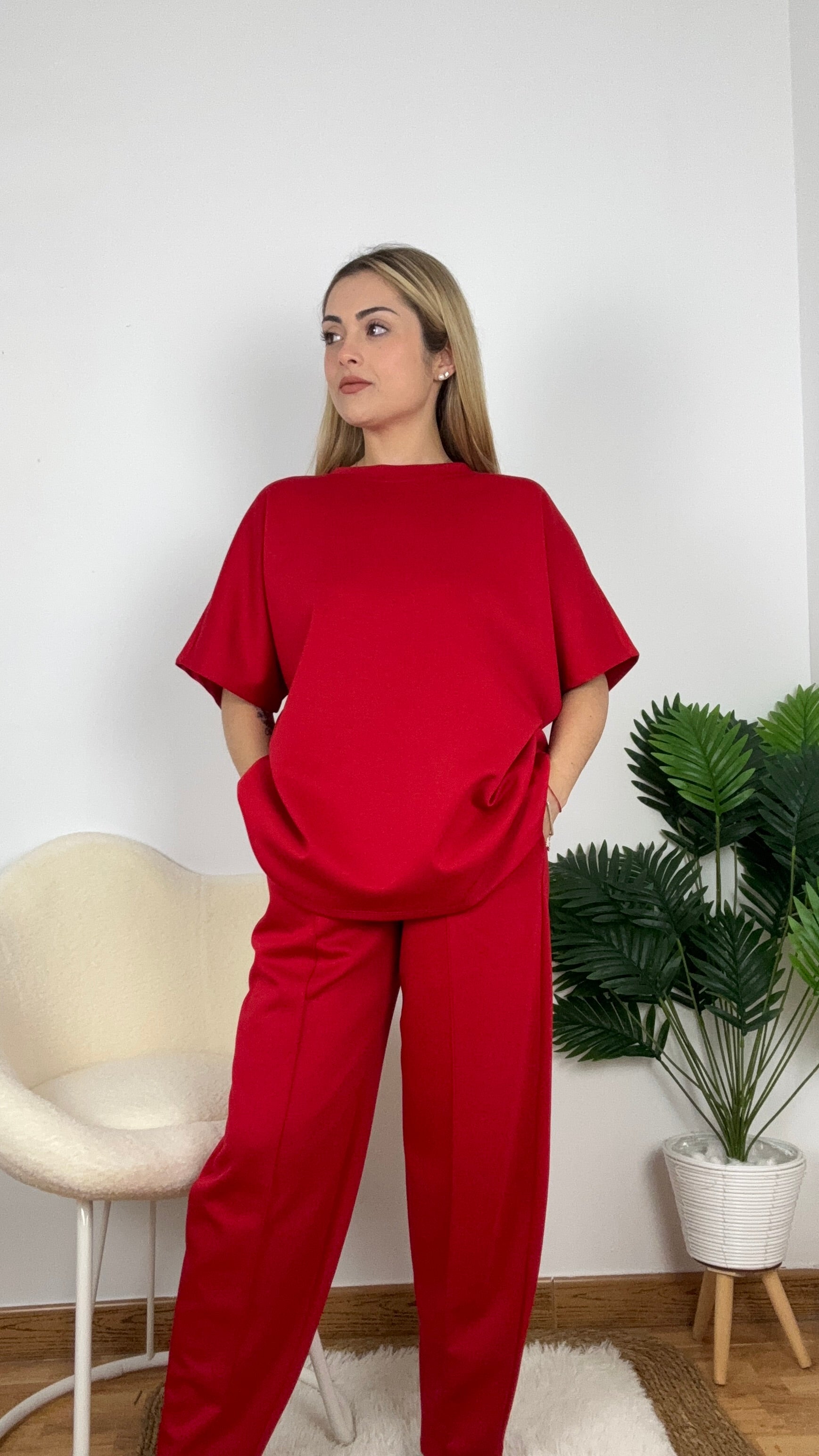 Conjunto zari manga corta