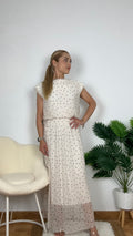 Vestido gasa de lunares