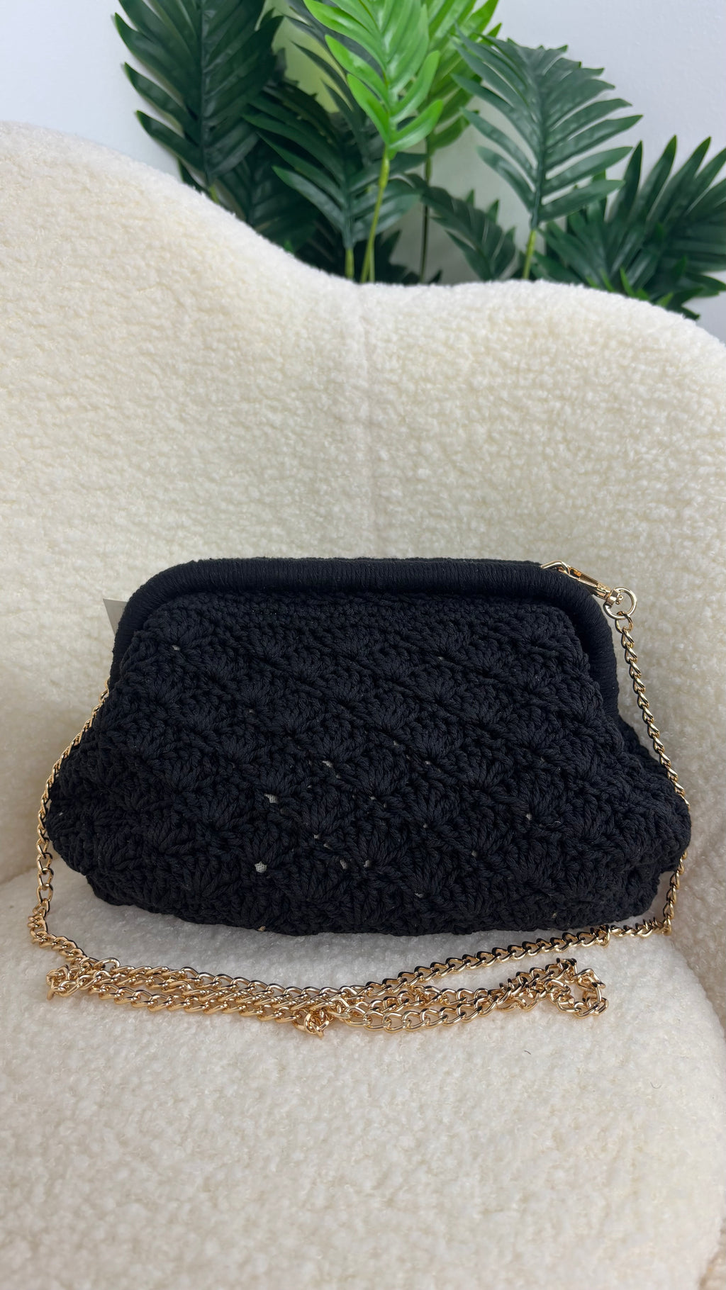 Bolso crochet oscuro