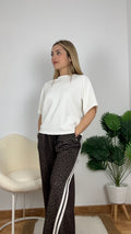 Conjunto leopardo blanco