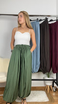 Pantalón aladdin con cordón