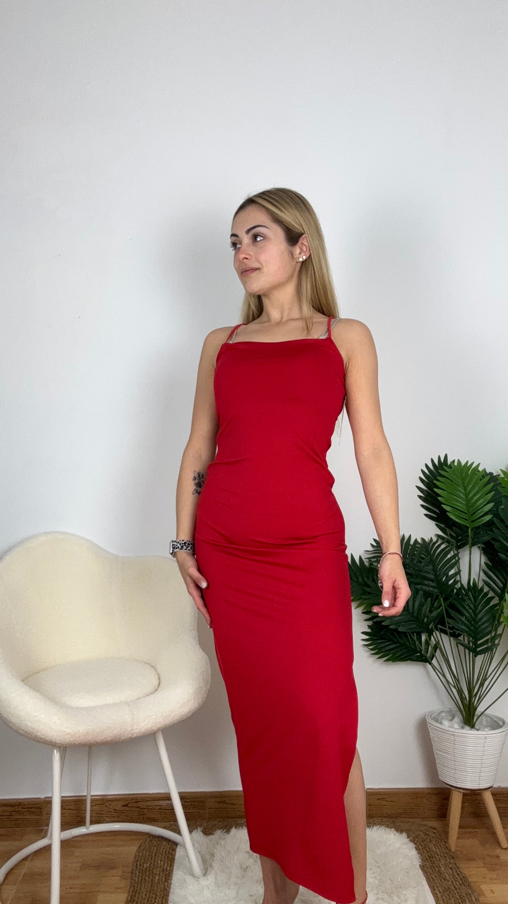 Vestido básico de licra
