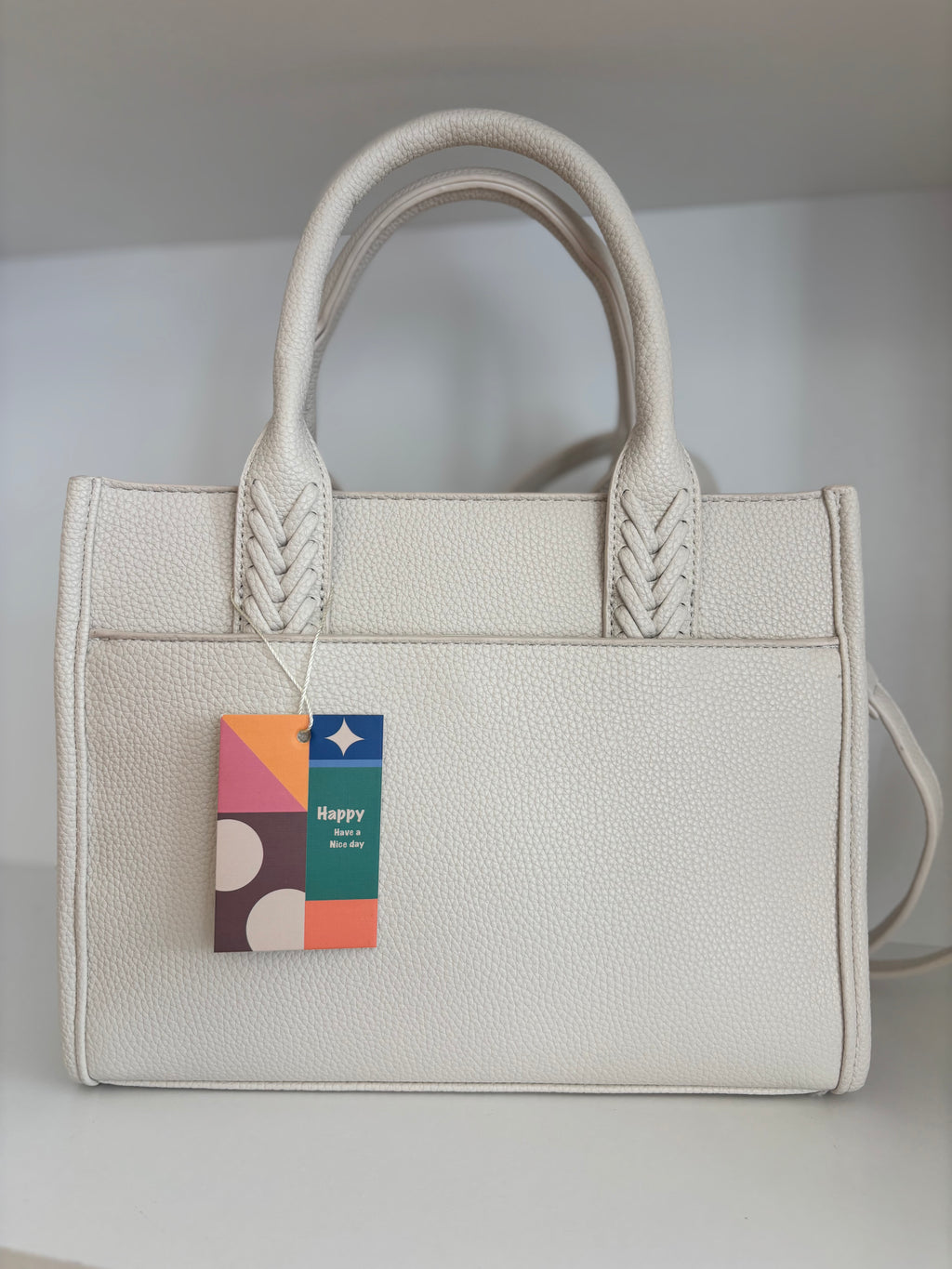 Bolso trenza beige