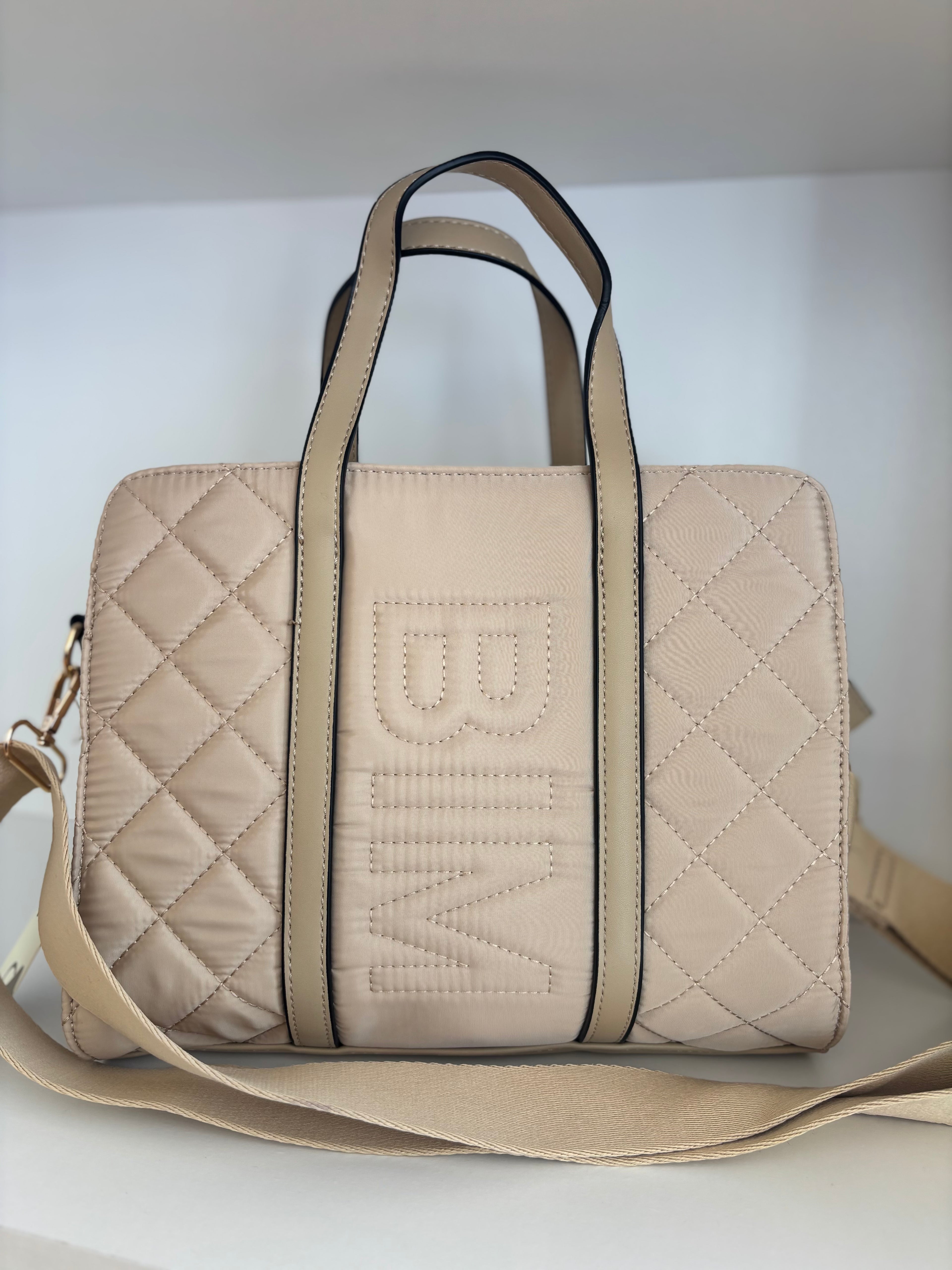 Bolso cuadrado bim beige