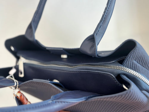 Bolso corazón azul marino