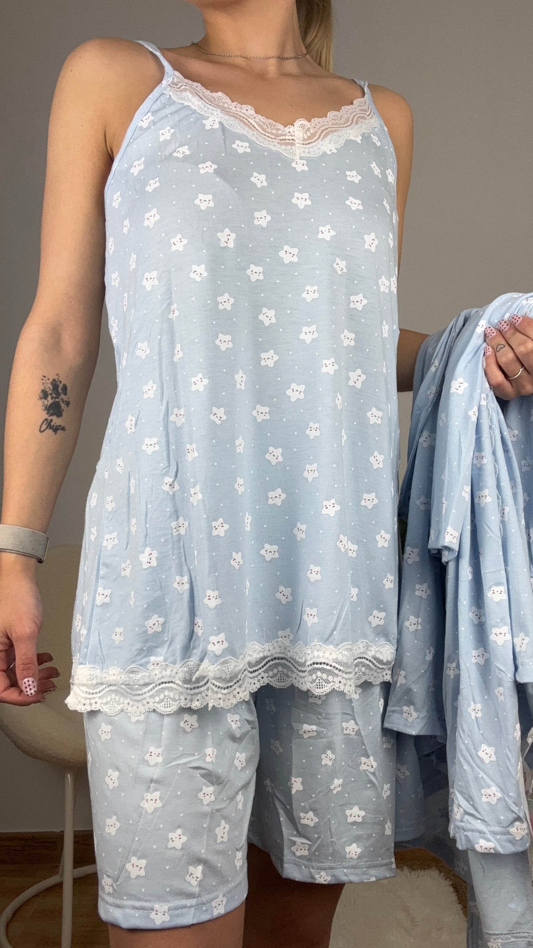 Pijama de 3 piezas