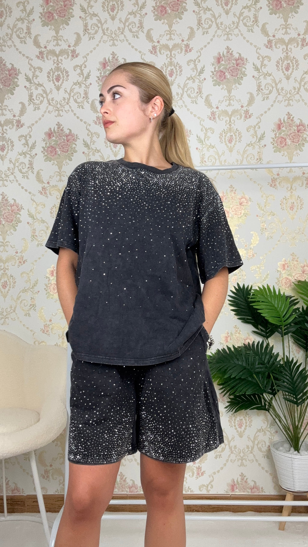 Conjunto chandal de brillo