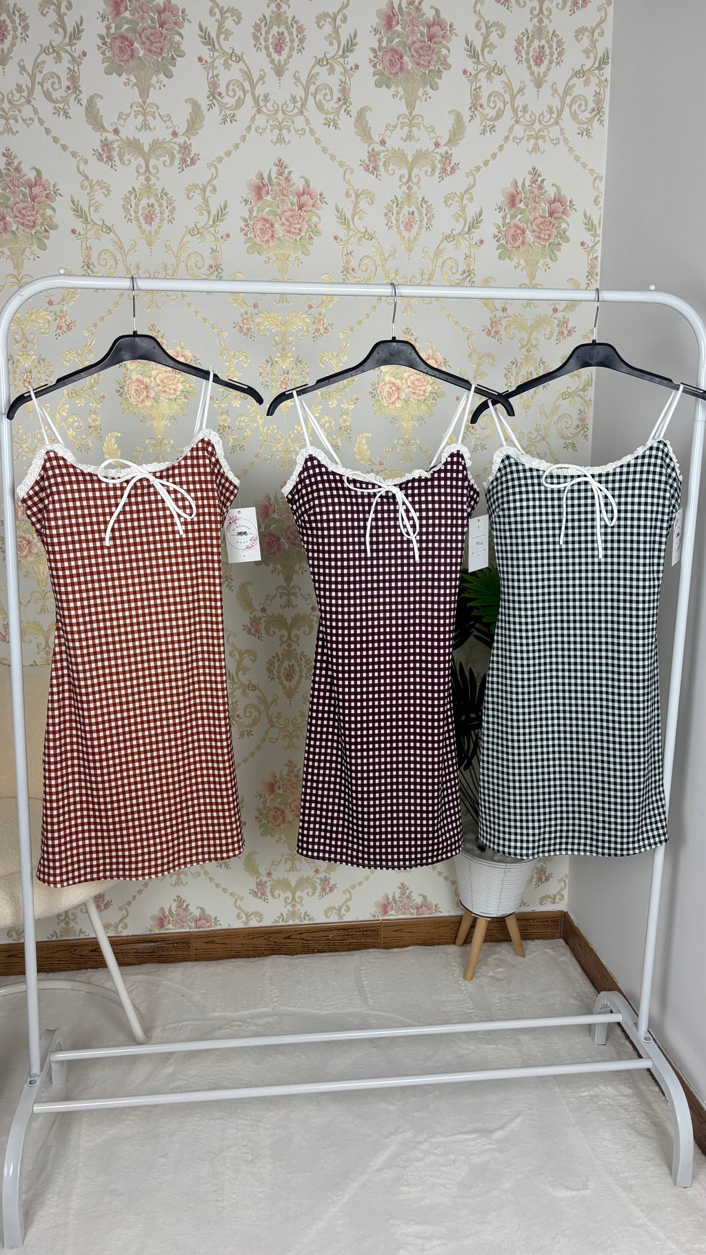 Vestido corto vichy