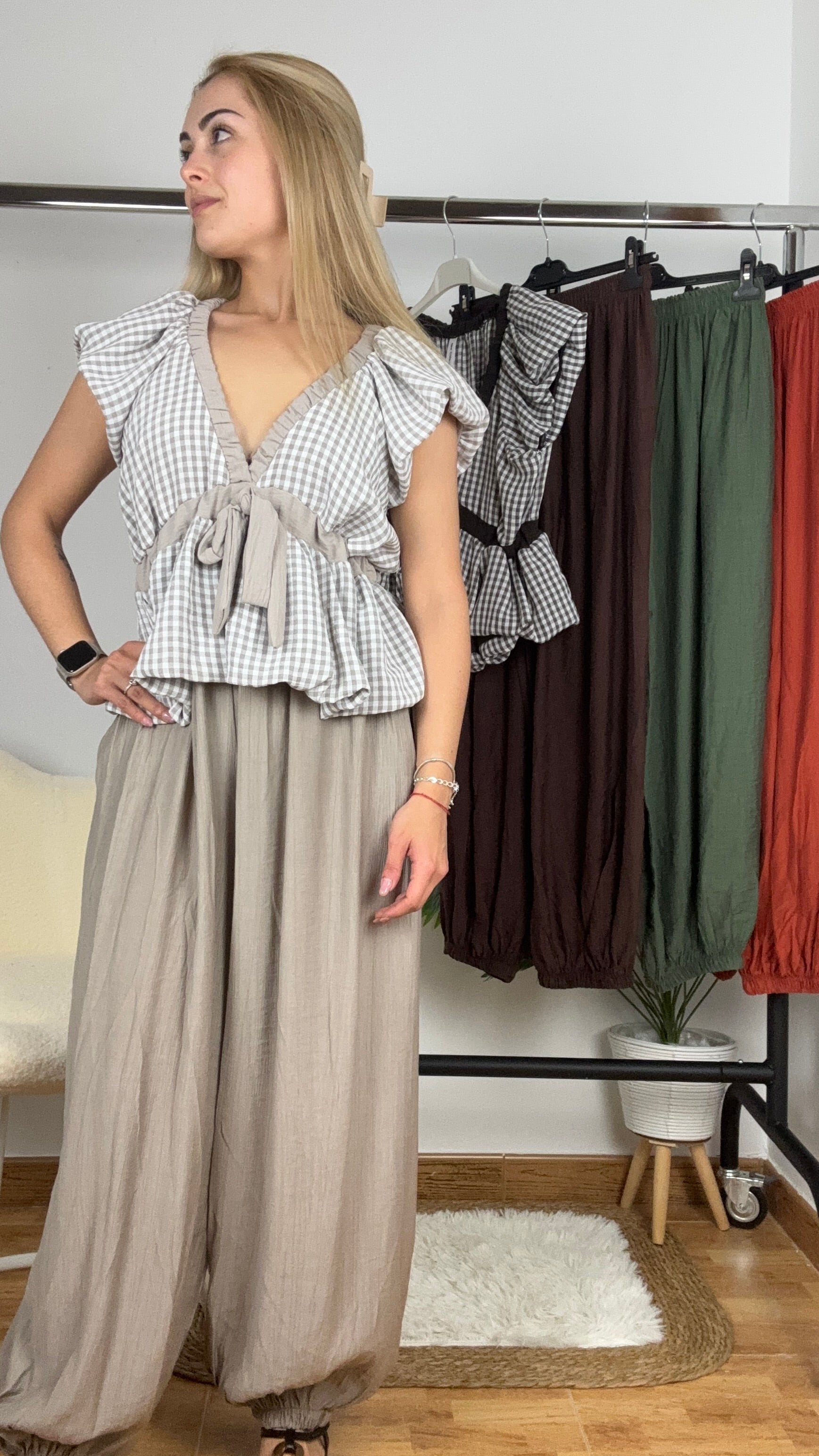 Pantalón aladdin puño