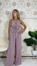 Conjunto ancho vichy