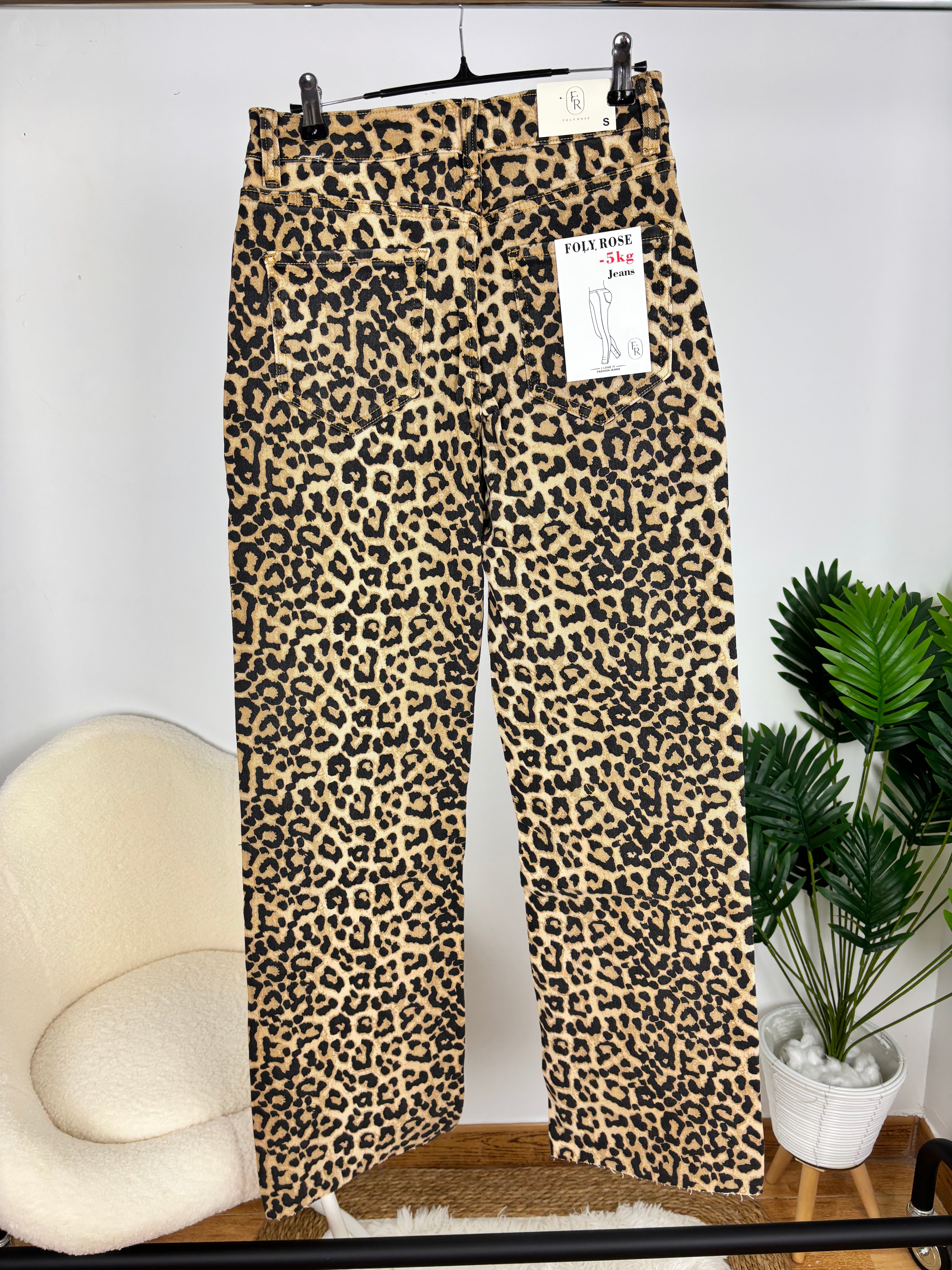 Vaquero leopardo wide leg