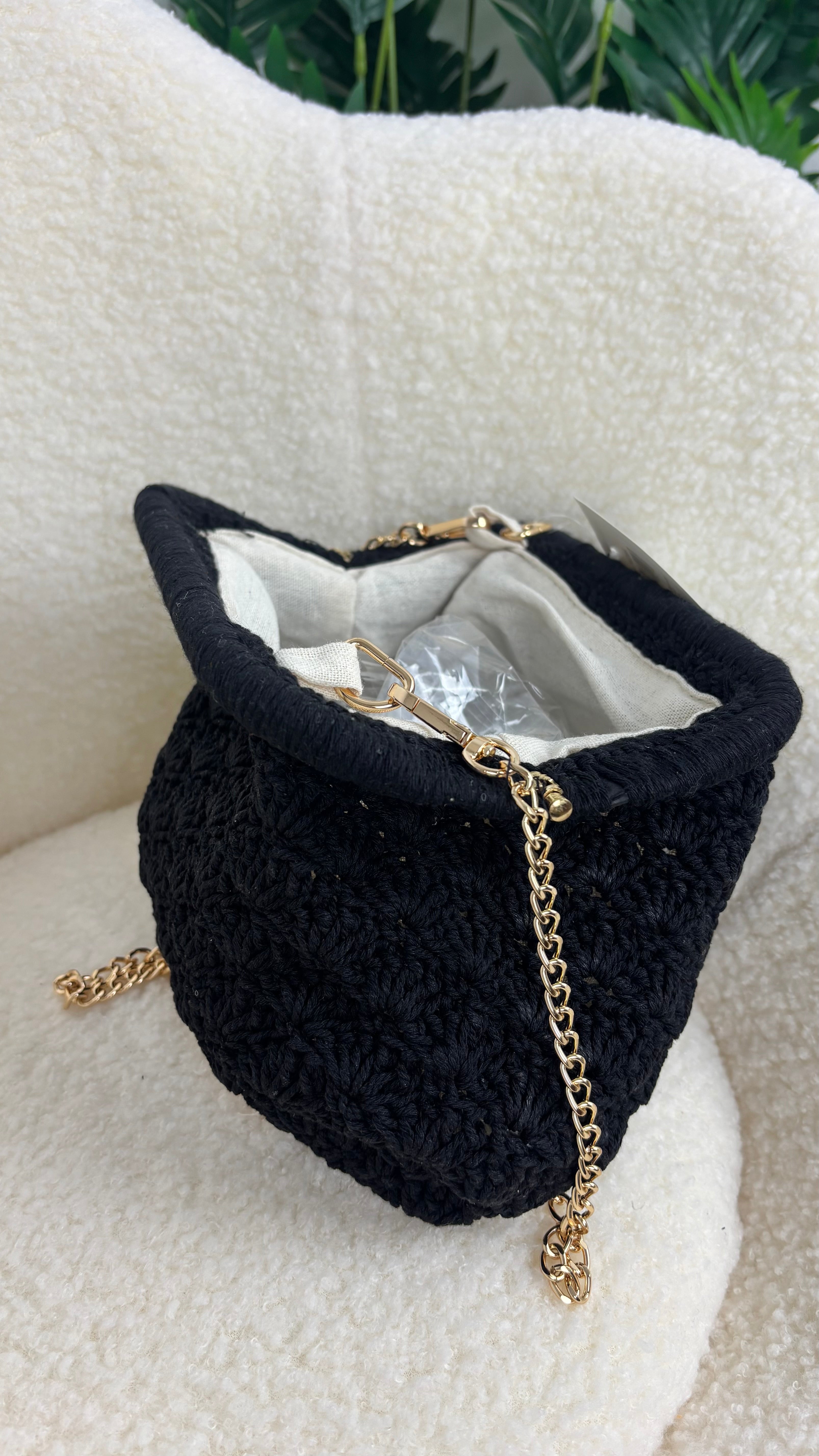 Bolso crochet oscuro