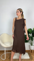 Vestido volante manga