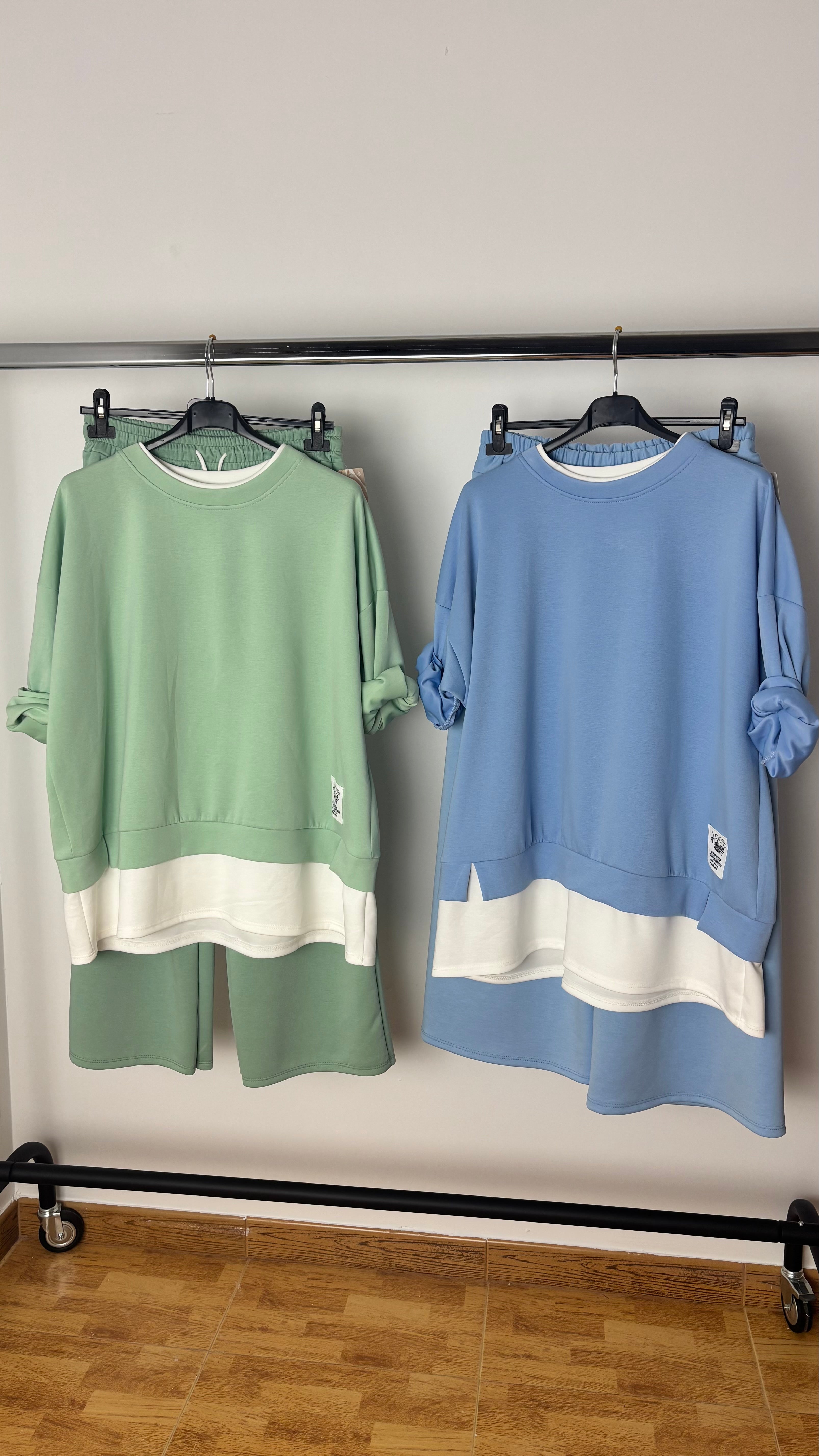 Conjunto capa de aire talla grande