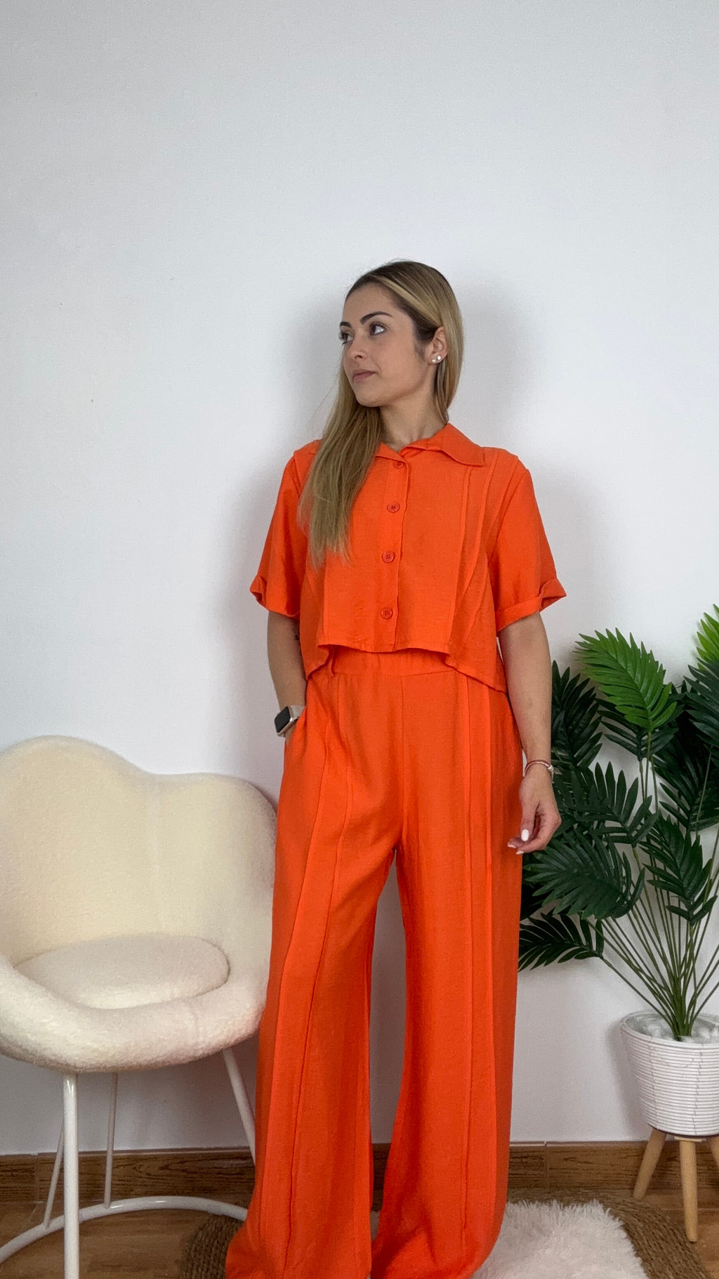 Conjunto lino abierto