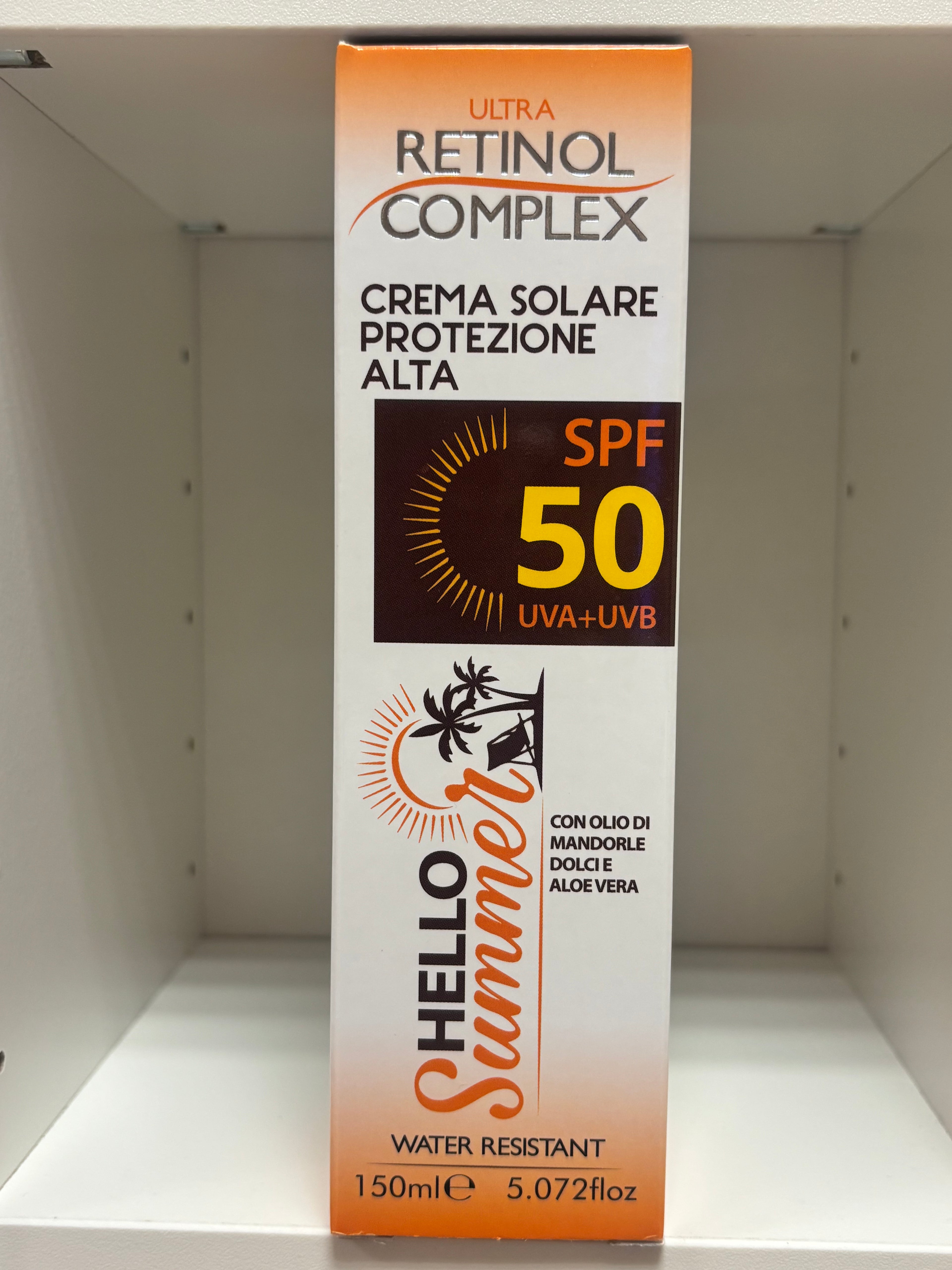 Crema solar protección 50