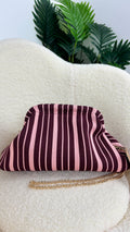 Bolso rayas rosa