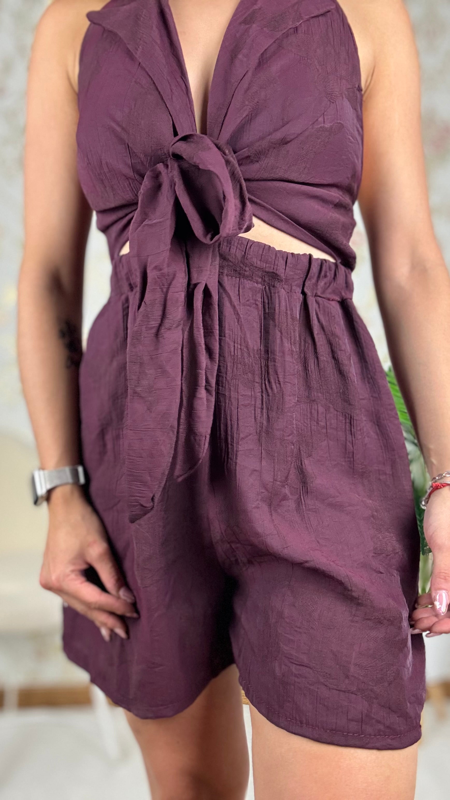 Conjunto corto nudo