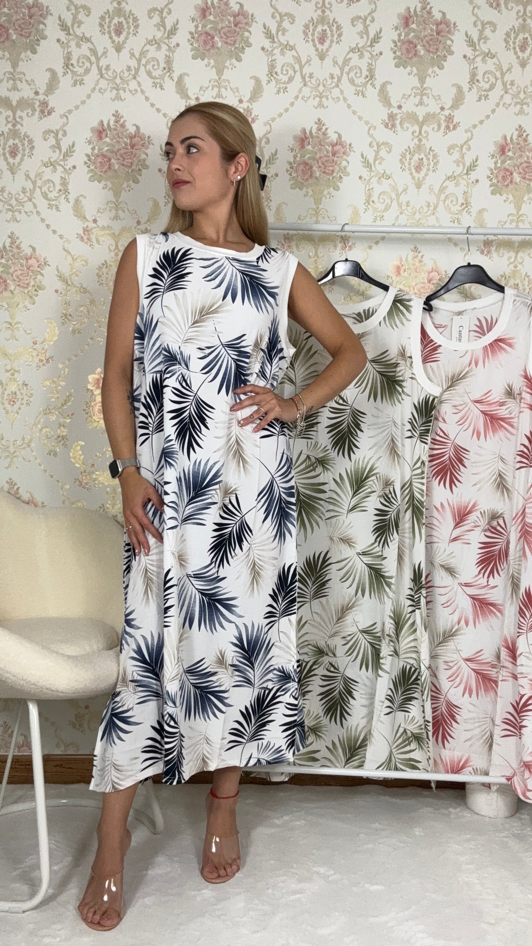 Vestido hojas
