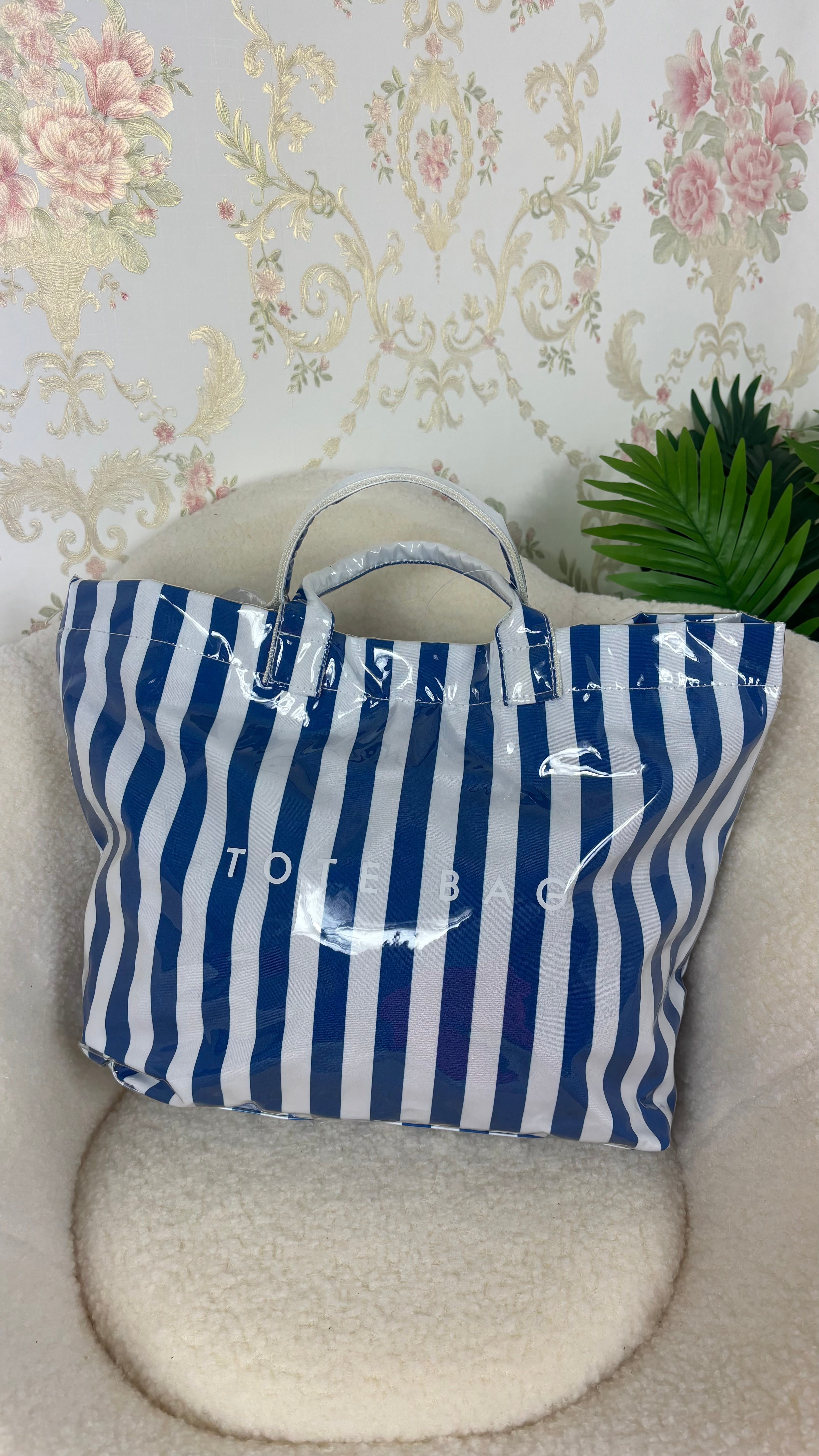 Bolso tote azul marino
