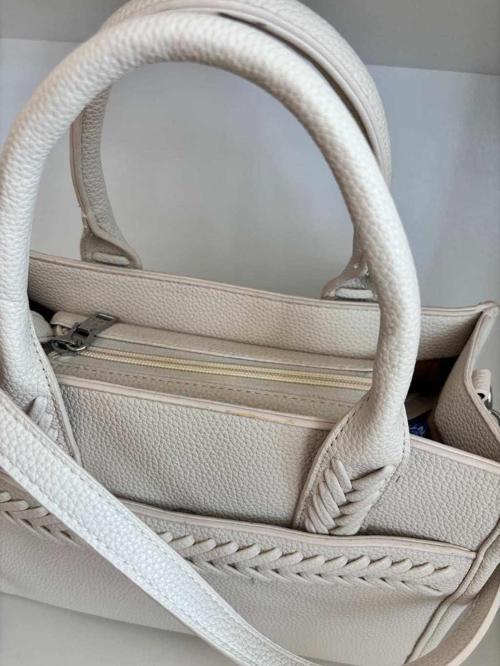 Bolso trenza beige