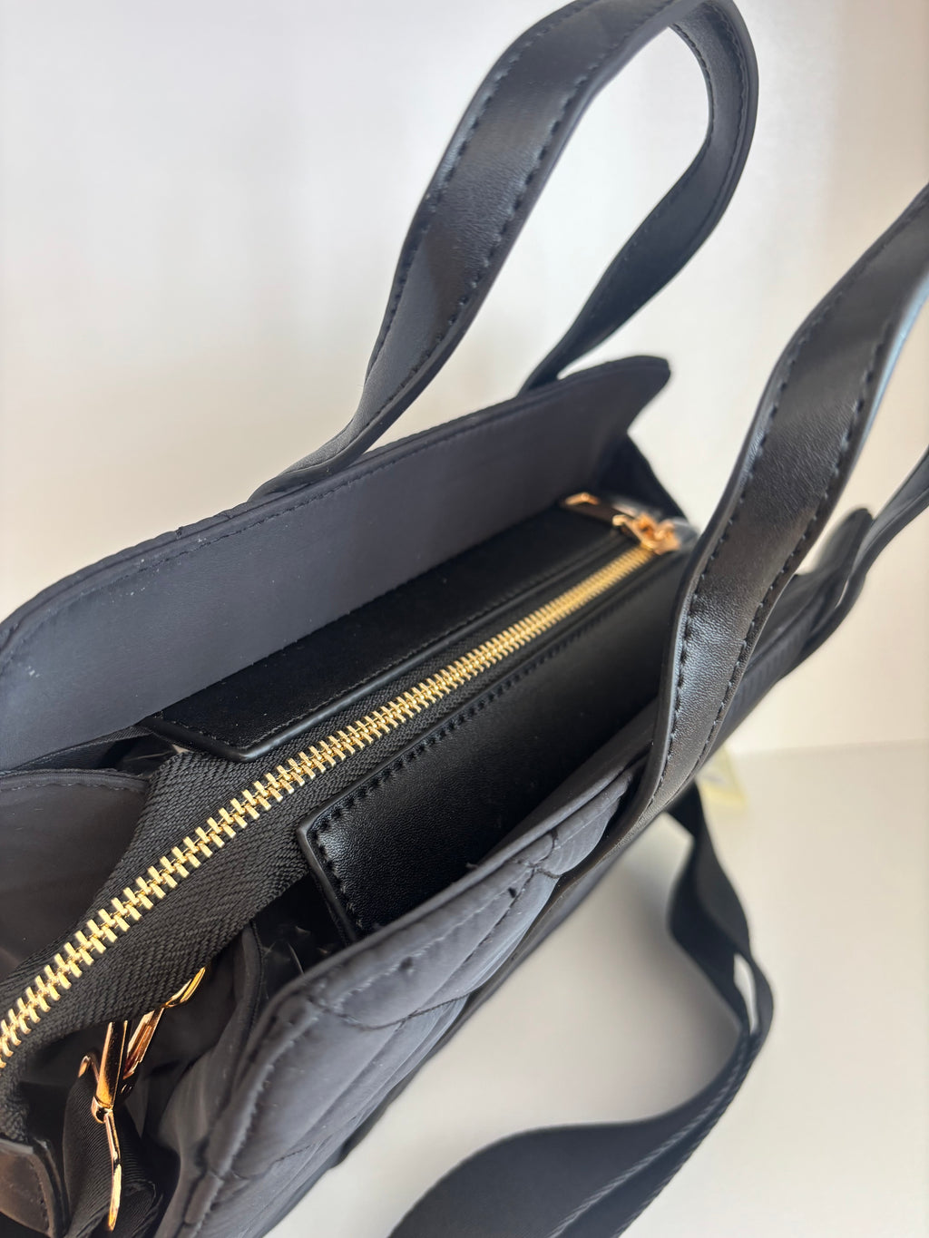 Bolso cuadrado bim negro